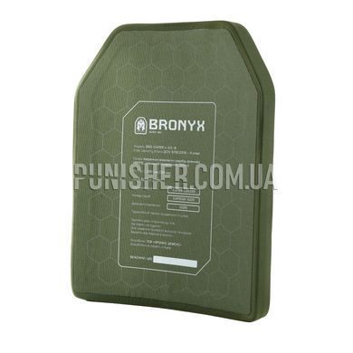Комплект бронеплит Bronyx CAP6 (НВМПЭ+SiC) 6 класс Large, Olive, Бронепластины, 6, Large, Керамика, Сверхвысокомолекулярный полиэтилен