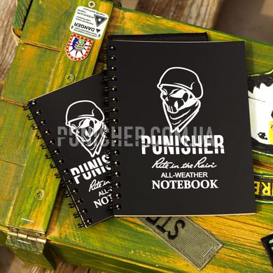 Всепогодный блокнот Punisher с бумаги Rite in the Rain 14x11cm, Черный, Блокнот