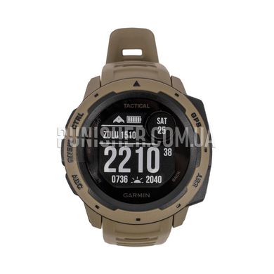 Garmin Instinct Tactical GPS Watch, Coyote Tan, Barometer, Alarm, Date, Month, Year, Compass, Pedometer, Backlight, Stopwatch, Fitness tracker, GPS, Jumpmaster, Tactical watch