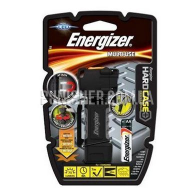 Фонарь Energizer Hard Case Professional Multi-Use Light, Черный, Ручный, Батарейка, Белый, 75