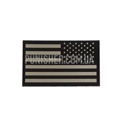 US IR Flag Patch Reverse, Red