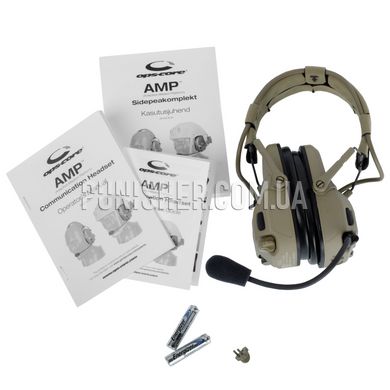 Навушники Ops-Core AMP Communication Headset, Connectorized NFMI, Tan, 22