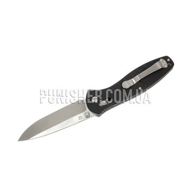 Нож Ganzo G738, Черный, Нож, Складной, Гладкая