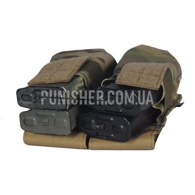 M-Tac Closed Dual Gen.2 Pouch for AK, Multicam, 4, Molle, AK-47, AK-74, For plate carrier, 7.62mm, 5.45, Cordura 1000D
