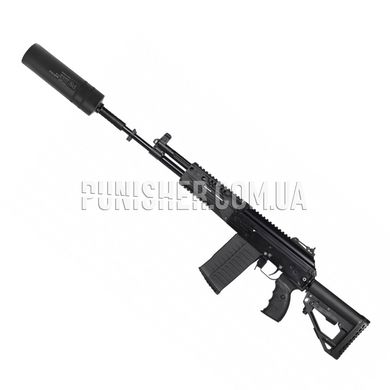 Військовий глушник Титан FS-T2Fv2, калібр 7.62 мм, Чорний, Глушник, AK-47, AKM, 8