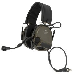 3M Peltor ComTac VI NATO Active Headset, Olive Drab, Headband, 20, NATO J11, Comtac VI, 2xAAA, Single