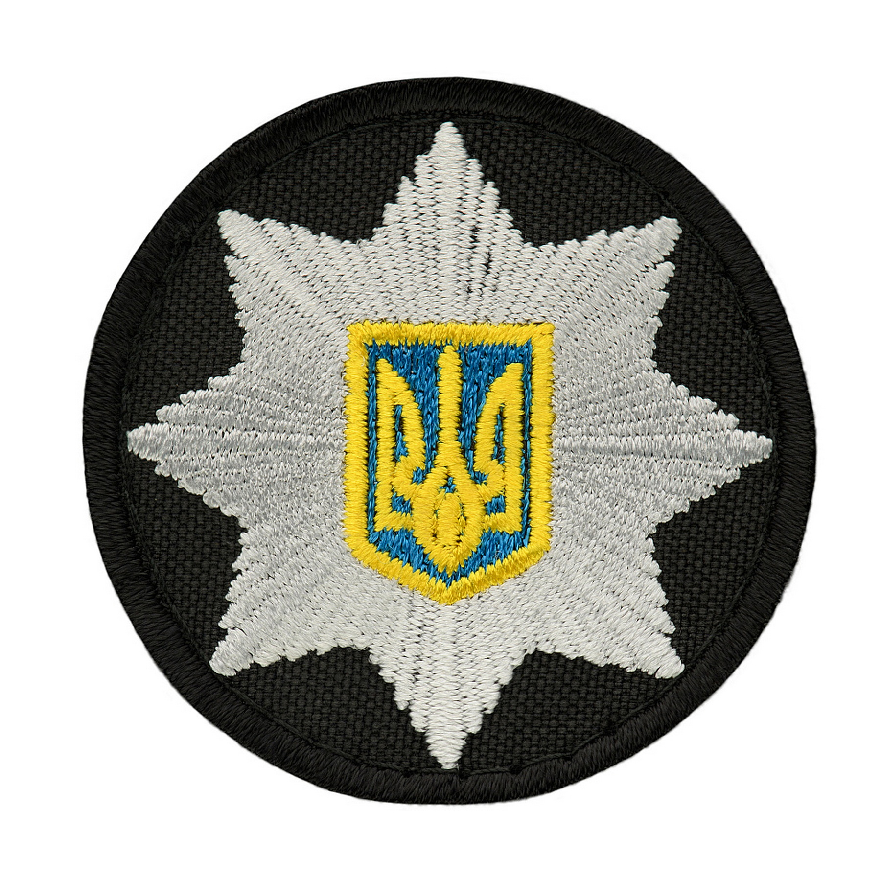 Кокарда на липучці кругла (поліція) 5 см Зроблено в Україні - купити в Україні