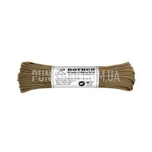 Паракорд Rothco G.L.Plus Nylon Paracord Type III 550 15m, Coyote Brown
