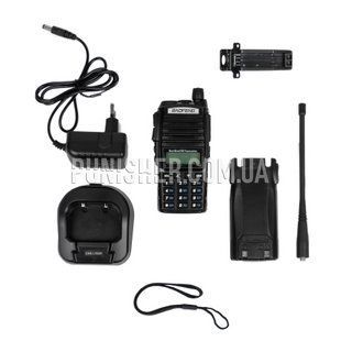 Радіостанція Baofeng UV-82, Чорний, VHF: 136-174 MHz, UHF: 400-520 MHz