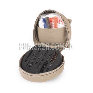 Набор Otis 9mm Pistol Military Cleaning System Kit для чистки оружия, Coyote Brown, 9mm, Наборы для чистки