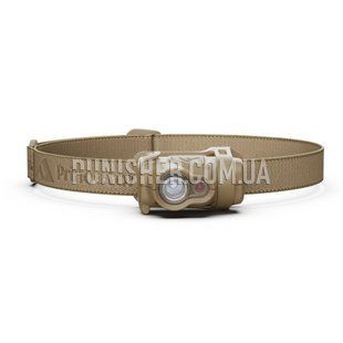Princeton Tec Byte Tactical 200 Lumens Headlamp, Tan, Headlamp, Battery, White, Red