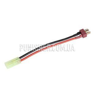 Specna Arms Battery adapter from T-Connect/Deans to Tamyia mini, Black, Accessories