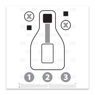 Helikon-Tex Target for Pistol, White, Target