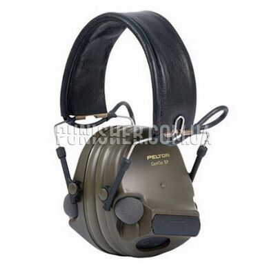 3M Peltor ComTac XP Headsets, Olive, Headband, 25, 2xAAA