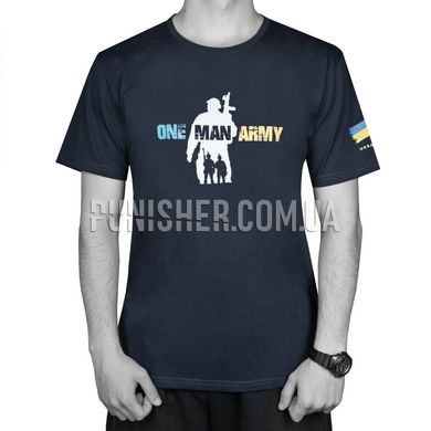 Punisher “One Man Army” T-Shirt Colour Print, Blue, X-Large