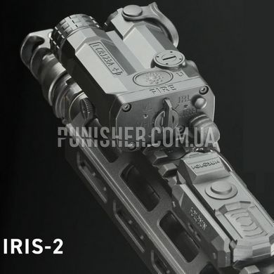 Комбінований лазерно-освітлювальний модуль Holosun IRIS-RD2 з ЛЦВ, Чорний, ЛЦВ, Інфрачервоний, Червоний, 3R червоний
