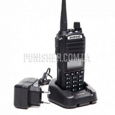 Радіостанція Baofeng UV-82, Чорний, VHF: 136-174 MHz, UHF: 400-520 MHz