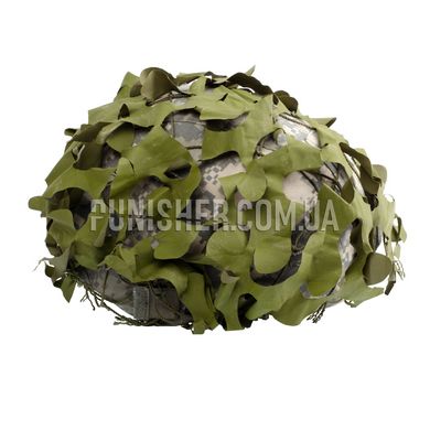 Helmet camouflage net (Used), Olive