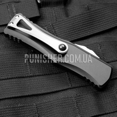 Складной нож Microtech Hera Double Edge Stonewash, Черный, Нож, Складной, Гладкая