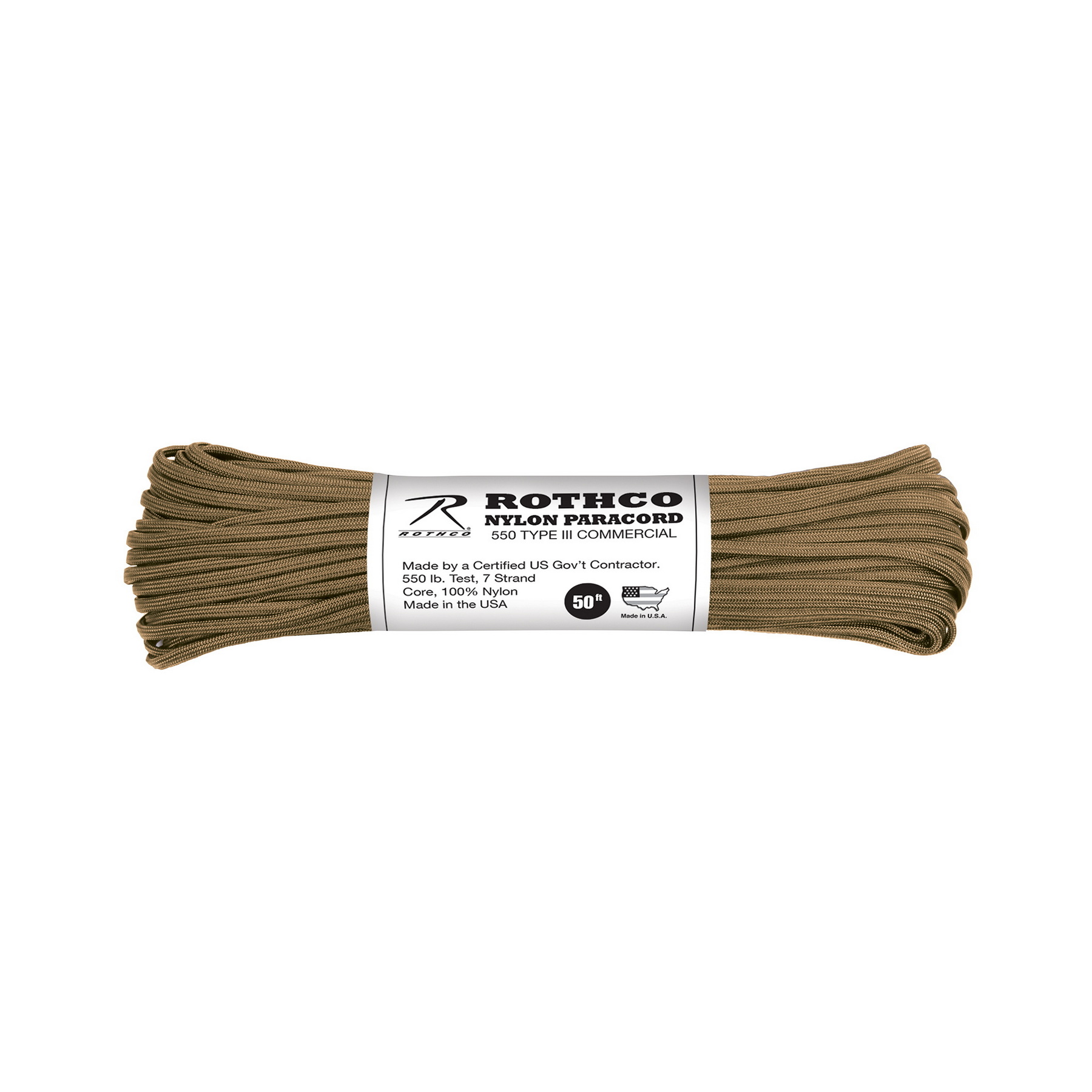 Паракорд Rothco G.L.Plus Nylon Paracord Type III 550 15m Rothco - купити в Україні