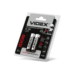 Акумулятор Videx HR6/AA 1000mAh 2 шт, Білий/Чорний, AA