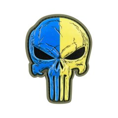 Нашивка M-Tac Punisher, Жовто-блакитний, ПВХ