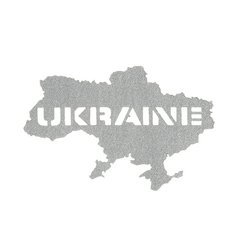 M-Tac Ukraine (contour) Through Laser Cut Patch reflective, Silver, Oxford