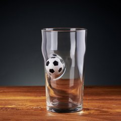 Gun and Fun Beer Glass with Ball, Clear