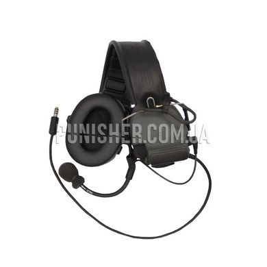 Активна гарнітура Peltor Сomtac III headset, Foliage Grey, З наголів'єм, 23, Comtac III, 2xAAA, Single
