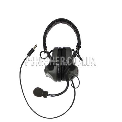 Активная гарнитура Peltor Сomtac III headset, Foliage Grey, С оголовьем, 23, Comtac III, 2xAAA, Single