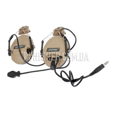 Активна гарнітура Z-Tac Sordin Headset із кріпленнями на шолом, DE