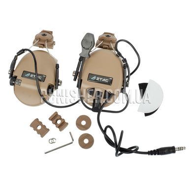 Активна гарнітура Z-Tac Sordin Headset із кріпленнями на шолом, DE