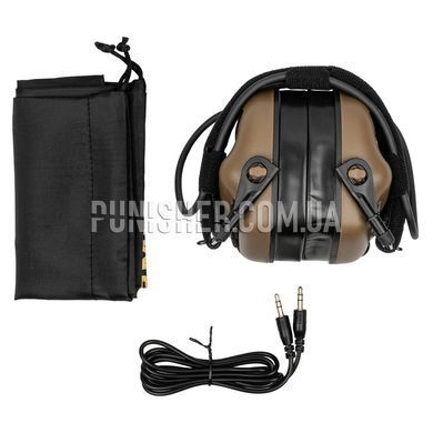 Активные наушники Earmor M31 PLUS, Coyote Brown, Аксессуары, С оголовьем, 22