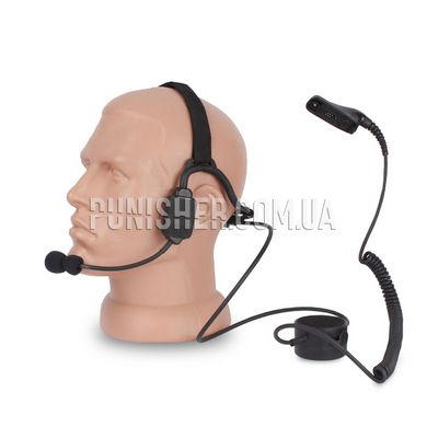 Bone Conduction Speaker Headset for Motorola DP4400, Black