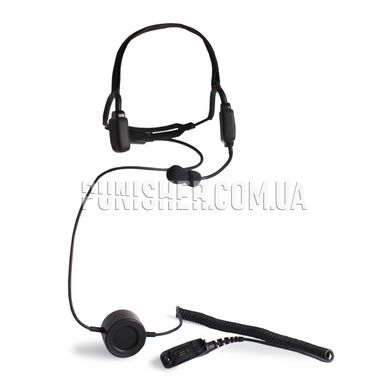 Гарнитура Bone Conduction Speaker Headset под Motorola DP4400, Черный