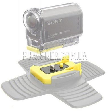 Кріплення защіпка для екшн камери Sony, Жовтий, Кріплення