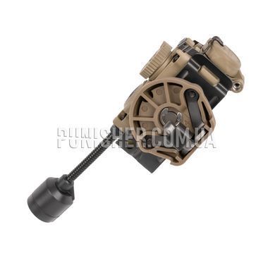 Фонарь Streamlight Sidewinder Stalk с креплением E-Mount, Coyote Brown, Нашлемный, Ручный, Аккумулятор, Батарейка, Синий, Зеленый, Белый, Инфракрасный, Красный