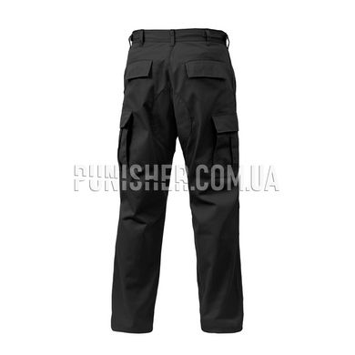 Rothco Fit Zipper Fly BDU Pants Black, Black, Small Regular