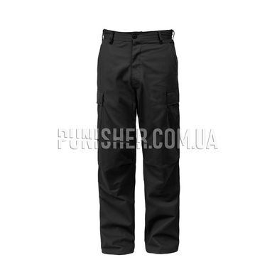 Тактичні штани Rothco Fit Zipper Fly BDU Pants Black, Чорний, Small Regular