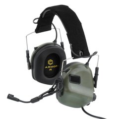 Earmor M32 Mod 3 Tactical Headset, Foliage Green, Headband, 22, Single