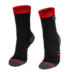 Носки водонепроницаемые Dexshell Running Lite, Черный/Красный, Small, Демисезон