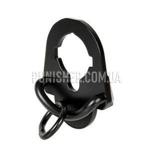 Антабка на трубу приклада M-Etal Tactical Sling Swivel M4/M16 для оружейного ремня, Черный, Антабка