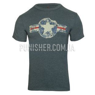 Футболка Rothco Vintage Air Corps, Синій, Small