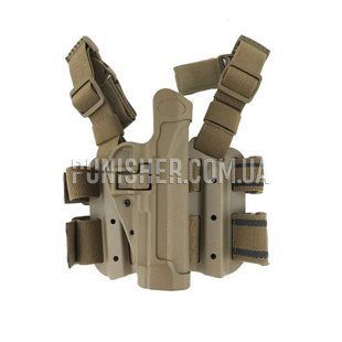 Набедренная кобура BlackHawk! Tactical Serpa под Beretta 92/96/M9 (ФОРТ), Coyote Brown, Beretta, Форт 17