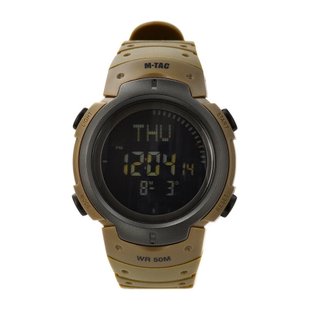 M-Tac Tactical Watch with compass, Coyote Brown, Alarm, Date, Day of the week, Month, Year, Compass, Backlight, Stopwatch, Timer, Tactical watch