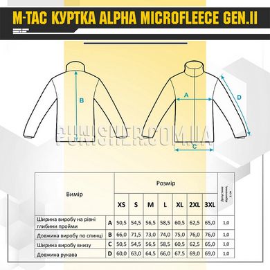 Куртка M-Tac Alpha Microfleece GEN.II Coyote Brown, Coyote Brown, Small