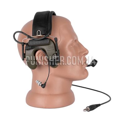 3М Peltor Comtac IV Single Comm Headset, Olive, Headband, 23, Comtac IV, 2xAAA, Single