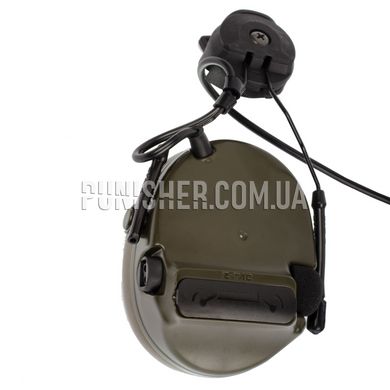 Z-Tac Comtac III Tactical Helmet Rail Adapter Headset (FAST Version), Foliage Green