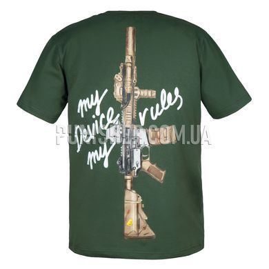 Футболка Punisher "My device my rules", Olive, Small