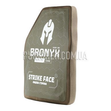 Bronyx Armor Plate Set (UHMWPE + SiC) Class 5 Medium, Olive, Armor plates, 5, Medium, Ceramic, Ultra high molecular weight polyethylene